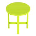 thumbnail image 3 of Garden 18" Inch Round Plastic Outdoor Patio Side Table, Lime Green, 3 of 7