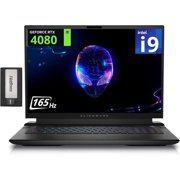 Dell Alienware M18 R2 Gaming Laptop, 18" QHD 165Hz 3ms Display, Intel i9-14900HX, 32GB DDR5, 1TB PCIe SSD, GeForce RTX 4080 12 GB GDDR6, Backlit Keyboard, Win 11 Pro, Black, 256GB Docking Station Set