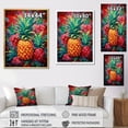 thumbnail image 4 of Designart "Oasis Of Tropical Pineapples I" Pineapples Floater Framed Canvas Prints, 4 of 5