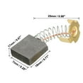 thumbnail image 2 of Unique Bargains 18 x 17 x 7mm Electric Motors Carbon Brushes Replacement Part Brushes Set of 2, 2 of 4