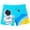 Sky Blue, variant on Xudanell Boys Swim Trunks Toddler Stretch Swim Shorts Quick Dry Kids Swim Cap Bathing Suit Boys Swim Set
