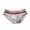Grey, variant on zeranth Men Briefs Mid Waist Elastic Rainbow Color Anti-septic U Convex Contrast Color No Constraint Casual Men Underpants Sport Underwear