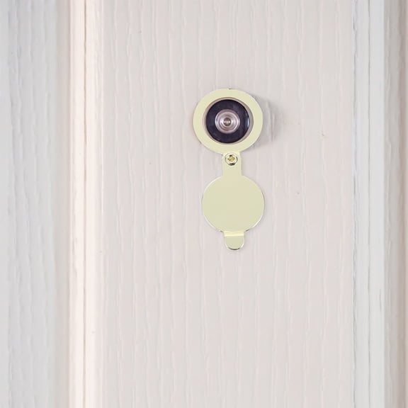 Clispeed 2Pcs Door Viewer Privacy Cover Copper for Home Security and Easy Installation