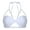 White, variant on Women Seashell Bras Metallic Shiny Shells Faux Pearls Strings Halter Neck Bikini Top Clubwear Purple XXL