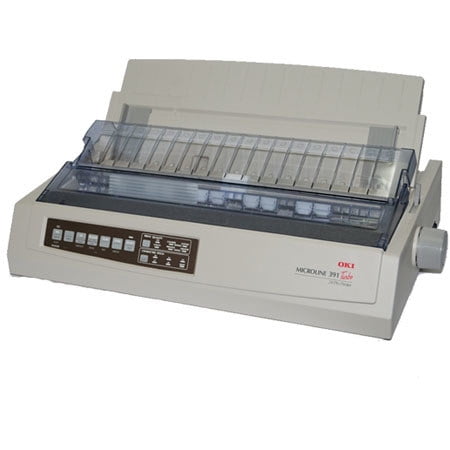 Oki data Microline 391 Turbo Dot Matrix Printer – 24-Pin, Parallel/USB Connectivity, 390 cps, Heavy-Duty Impact Printer (P/N: 62412001)