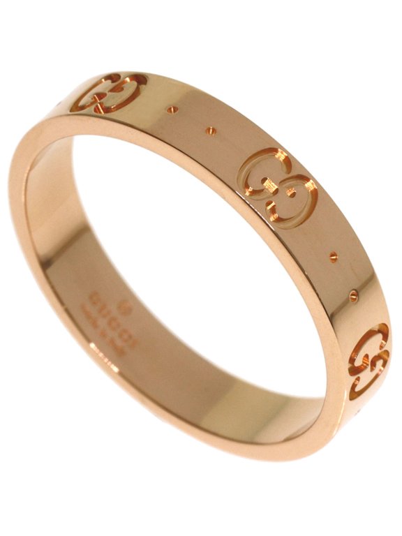 Pre-Owned Gucci Icon #20 Ring - 18K Pink Gold Women's GUCCI