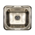 thumbnail image 2 of Whitehaus WH693ABL-POSS Rectangular 14 3/4-Inch Drop-In Bar Sink with a Smooth Surface, Polished Stainless Steel, 2 of 3