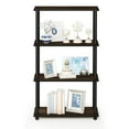 thumbnail image 4 of Furinno Turn-N-Tube 4-Tier Multipurpose Shelf Display Rack, Columbia Walnut and Black, 4 of 7