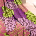 thumbnail image 3 of Pink Floral and Petal Pattern Blanket,Comfortable Soft Lamb Wool Throw Blanket,All Season,Warm Lightweight Blankets for Sofa Bed Couch Living Room Chair,60"x80", 3 of 4
