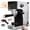 Black, variant on WHALL 20 Bar Touchscreen Espresso Machine with Milk Frother Steam Wand – 40oz Stainless Steel Coffee Maker for Cappuccino/Latte