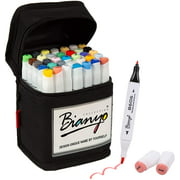 Bianyo Classic Series Alcohol-Based Dual Tip Art Markers, Set of 36