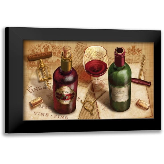 Knutsen, Conrad 14x11 Black Modern Framed Museum Art Print Titled - Wine Pairing