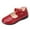 Red, variant on Otqutp Children Cute&nbsp;Shoes&nbsp; Children Kid Baby Girls Flower Leather Shoes Single Soft Dance Princess Shoes for 3 to 13 Years