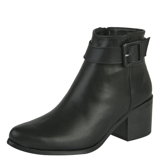 Botín Para Mujer Castalia 329-96 Negro Doble Ajuste