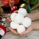 thumbnail image 5 of Bolas de nieve Pompón de pelo blanco Bola de pelo para colgante de árbol de Navidad Juguetes para niños Juguete para interior y exterior Decoración navideña Bolas de nieve, 5 of 5