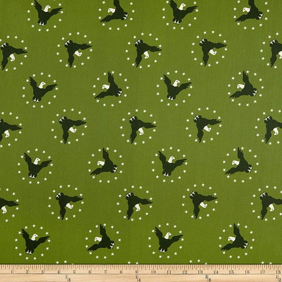 Camelot Fabrics GI Joe Adventure Eagle Green Fabric, Fabric by the Yard
