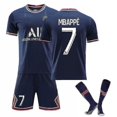 thumbnail image 2 of 22/23 Adultos Niños Fútbol Kits completos Trajes de entrenamiento de fútbol Ropa deportiva 21/22 22/23-21 22 Home Kit Mbappe 7-Adult S Teléfono móvil Teléfono móvil Accesorios para teléfonos móviles, 2 of 3