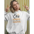 thumbnail image 2 of One Thankful Mama. Hoodie Women -Image by Shutterstock, Female 5X-Large, 2 of 4