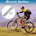 thumbnail image 2 of Unique Bargains 36 Set 14G Bicycle Spokes Bike Wheel Spokes Galvanized Carbon Steel Silver Tone-187mm, 2 of 7