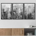 thumbnail image 3 of wall26 Framed Canvas Print Wall Art Set Black &amp; White Paint Splatter Display Abstract Shapes Illustrations Modern Art Minimalist Dramatic Grey Dark for Living Room, Bedroom, Office - 16"x24&, 3 of 5