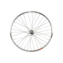 Bike 700 Alloy Front 6/Bolt Disk Wheel 36 Spoke 14gSilver 3/8 Q.R/Axle Double Wall Silver.
