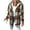 Brown, variant on Womens Plaid Shacket Jacket Long Corduroy Shirt Long Sleeve Button Down Shirts Casual Lapel Button Down Fall Coats Fashion Thick Winter Jackets Flannel Trench Coats