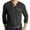 Dark Gray, variant on Men's Solid Color Long Sleeve T-Shirt with Lapel Collar, 3-Button Open Placket, and Autumn Winter Design for Casual Comfort Wear Relaxed Fit Top ,White L