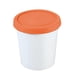 thumbnail image 2 of Vaso de helado de pinta, recipiente transparente para congelador, para postres, preparación de comidas, máquina para hacer helados naranja, 2 of 9