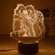 thumbnail image 2 of Luz de noche 3D Naruto Uzumaki Anime Hokage Akatsuki, soporte acrílico, dibujos animados, serie Naruto, luz LED, decoración de habitación, regalo para niños, 2 of 5
