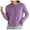 Purple, variant on Womens Cardigan Pure Cardigan Twin Sets Round Neck Long Sleeve Button Down Sweater Women's Cardigans One Size