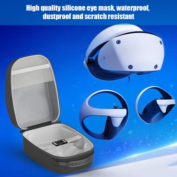 Bolsa De Almacenamiento Bolsa de transporte Bolsa portátil a prueba de polvo a prueba de agua para gafas PS VR2 (negro)