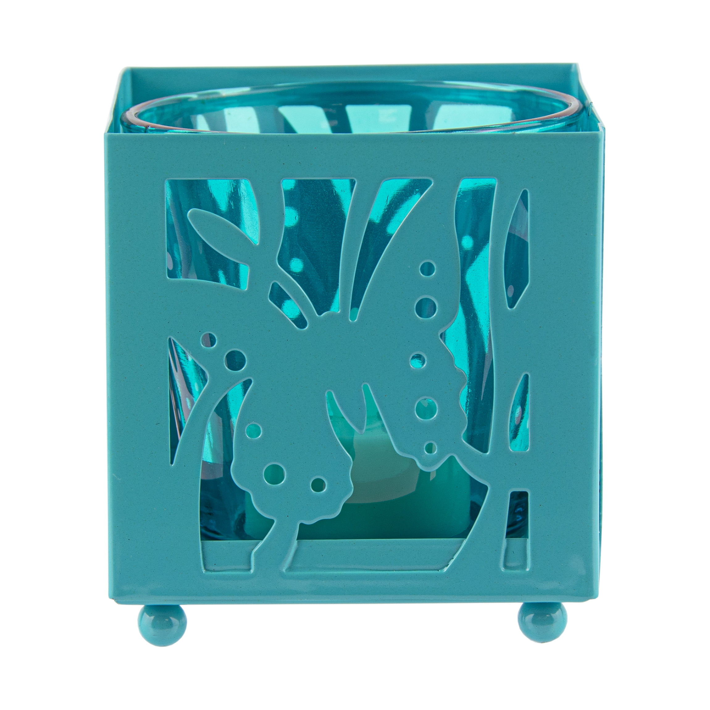 Butterfly Candle Holder and Flameless Tealight Candle Set