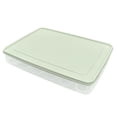 thumbnail image 1 of Bearachild Soporte para huevos Plástico 24 Ranuras Organizador de huevos Contenedor de almacenamiento de cocina antideslizante con tapa Organizadores de utensilios de cocina verde claro Bearachild HA003442-01, 1 of 1