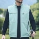 thumbnail image 1 of Ceisia Men's solid color warm hooded zipper cardigan sleeveless outerwear Gift, 1 of 5