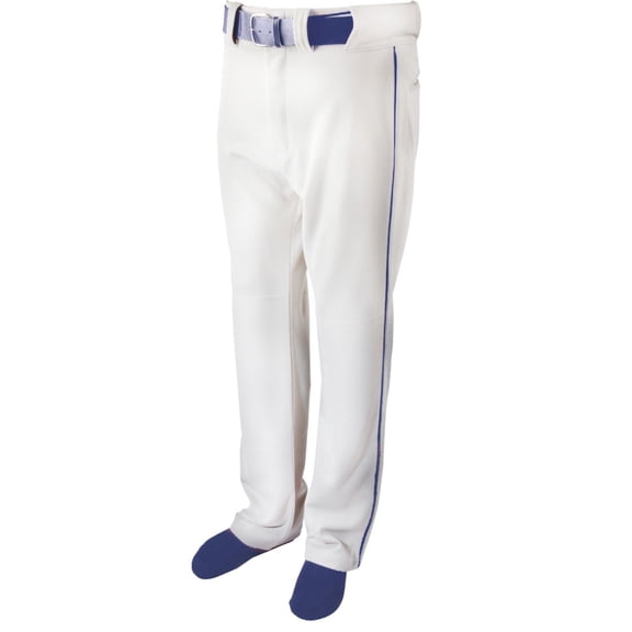 BASEBALL PANT W/ PIPING-WHITE/NAVY-A2X