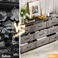 thumbnail image 4 of Vabches Dresser for Bedroom 9 Drawer Wide Dresser with Charging Station,Grey, 4 of 9