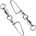 thumbnail image 1 of Giratorios de barril de pesca, clips de conector de broches de rodamiento de bolas rodantes de alta resistencia, accesorios de pesca de agua salada o dulce (10 piezas, plata), 1 of 5