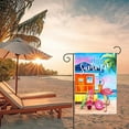 thumbnail image 4 of Hello Summer Flamingo Garden Flag 12 x 18 Inch Small Vertical Spring Summer Tropical Beach Double Sided Seasonal Decoration Outside Decor for House Home Yard, 4 of 6