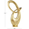 thumbnail image 3 of 10" x 17" Gold Aluminum Metal Abstract Sculpture, by DecMode, 3 of 9