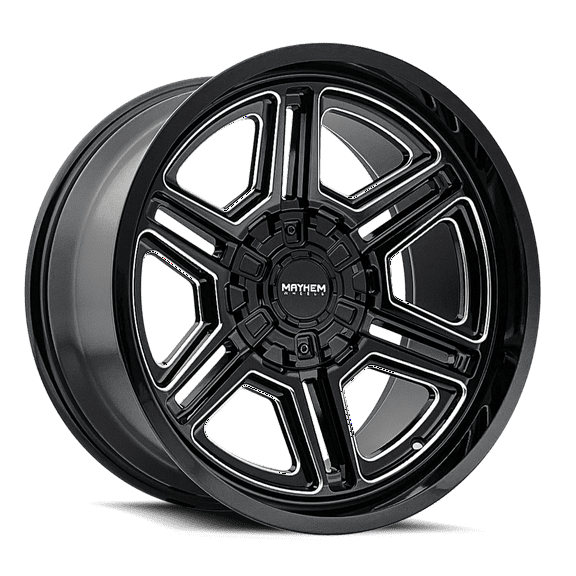 20x10 Mayhem 8117 Hermosa Gloss Black Milled Wheel 8x170 (-25mm)