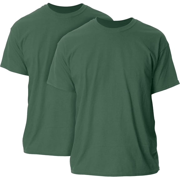 Gildan Men's Ultra Cotton T-Shirt, Style G2000, 2-Pack, Military Green, 3X-Large