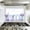 Color 4, variant on Kitchen Backsplash Peel and Stick Wall Murals Peel Stick Fake Window 3D Window Tropical Beach Removable Mural 35.4"W x 23.6"H, Oil Proof Vinyl Wallpaper for Fireplace & Behind Stove