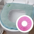 thumbnail image 3 of Cateissary Cubierta cálida para asiento de inodoro, almohadillas para cojines de baño, cómoda alfombrilla para asiento de inodoro en forma de Juegos de accesorios de baño, 3 of 6