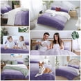 thumbnail image 6 of Purple Ombre Bedding 3 Piece Duvet Cover Set Twin Size, Modern Abstract Art Ocean Oil Painting Soft Microfiber Comforter Cover with Zipper Closure & Pillowcases, Wrinkle & FadeResistant Quilt Cover, 6 of 9