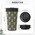 thumbnail image 3 of Yiaed Sugar Skulls Print Stainless Steel Coffee Mug -Vacuum Insulated Coffee Tumbler - Leakproof Travel Mugs Insulated for Hot & Cold Drinks, 3 of 8