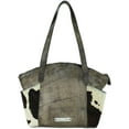 thumbnail image 2 of American West Cowtown Hair-On Hide Zip-Top Tote Handcrafted Leather, 2 of 2