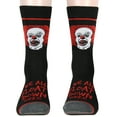 thumbnail image 2 of Stephen King's IT The Movie Pennywise The Clown We All Float Down Here 2 Pack Athletic Crew Socks, 2 of 7