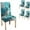 Grey Blue, variant on Turquoise Teal Slipcover Stretch Removable Washable Parson Chair Covers for Dining Room, Living Room, Kitchen Set of 4