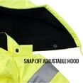 thumbnail image 7 of Men's ANSI Class 3 High Visibility Bomber Safety Jacket, Waterproof - Lime / Large, 7 of 7