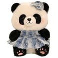 thumbnail image 2 of Decoración del hogar, decoración de habitaciones, decoración de paredes, peluches de pandas, juguetes para el estado de ánimo, a pedido, peluches de pandas súper suaves y realistas con falda, juguetes, 2 of 9